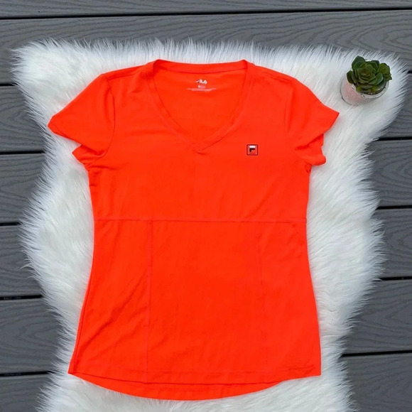 Fila Tops - Fila sport neon orange workout tee